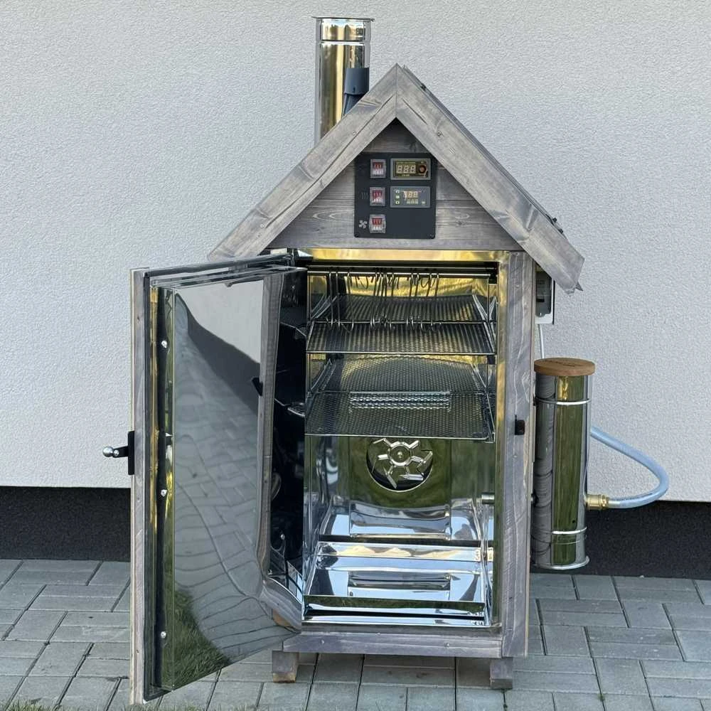 Rūkykla elektrinė Kalmetal Kalwood 120L su dūmų generatoriumi, antracitas