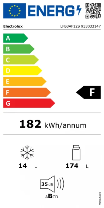 Šaldytuvas ELECTROLUX LFB3AF12S (Pažeista pakuotė)