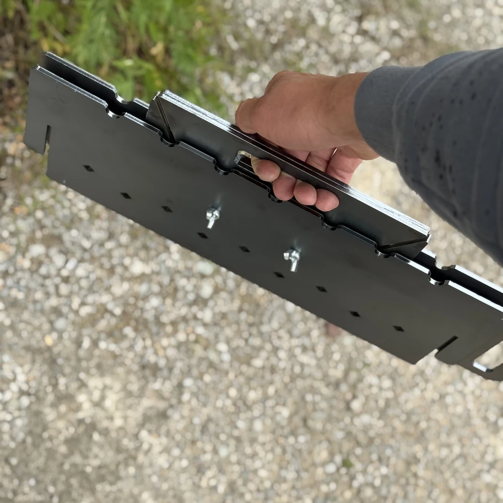 Šašlykinė iškylai Kalmetal 4mm storio plieno