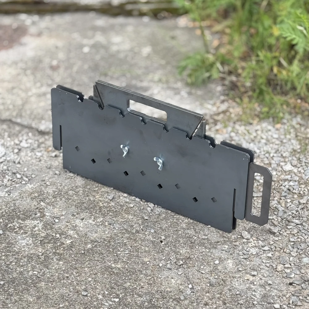 Šašlykinė iškylai Kalmetal 4mm storio plieno