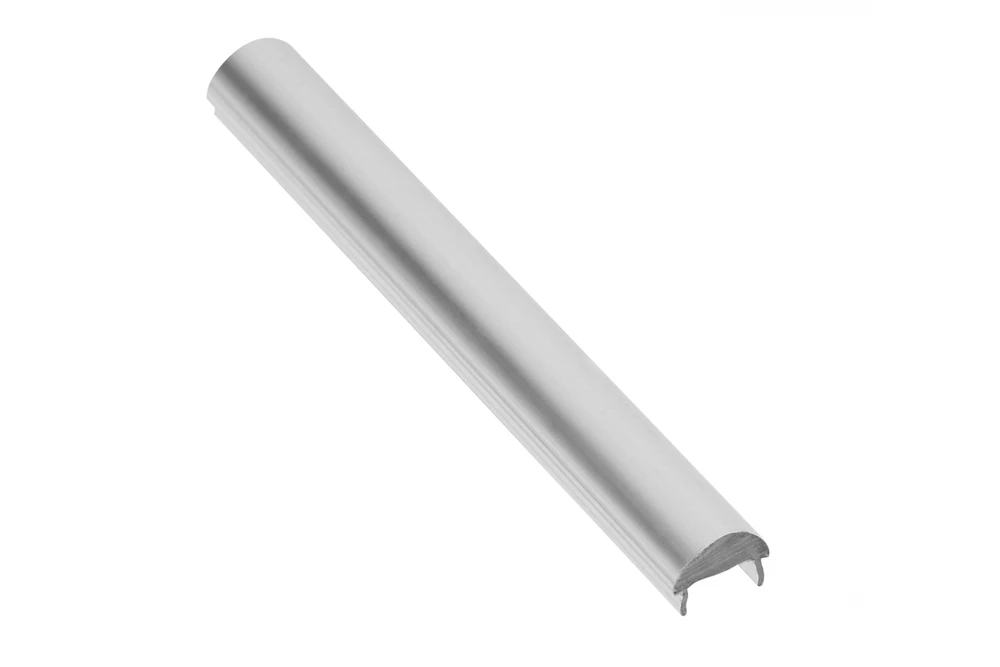 Satininis lęšis LED profiliui GLAX radiatorius 2 m