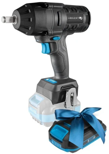 Set of brushless impact wrench 600 Nm 18V + 2Ah battery