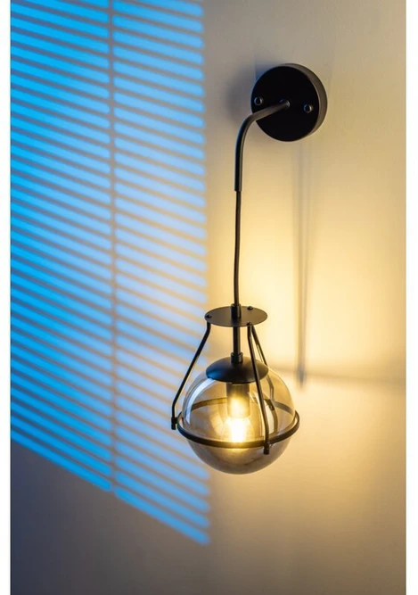 GTV Sieninis šviestuvas DROP 4, 7325, AC220-240V, 50/60Hz, 1*E27, maks. 40W, juodas