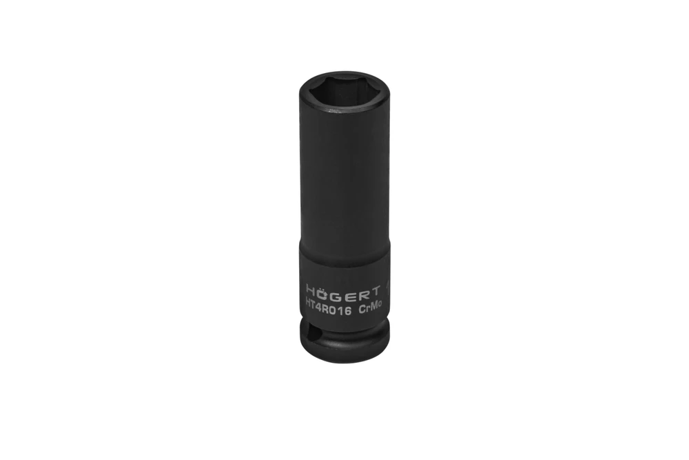 Smūginis lizdas 1/2", 16 mm, CrMo, gilus