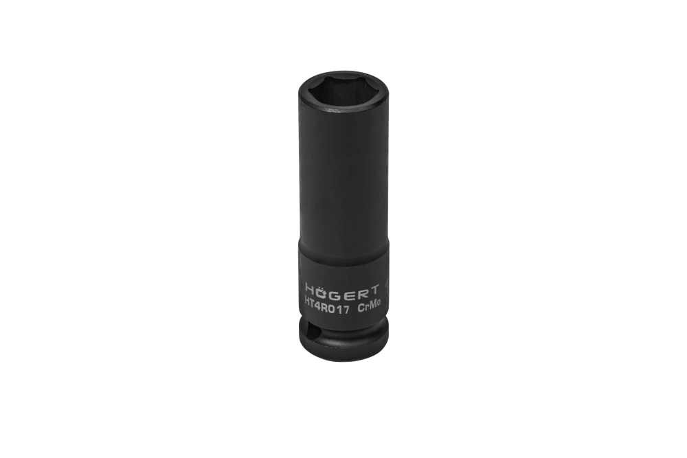 HÕGERT Smūginis lizdas 1/2", 17 mm, CrMo, gilus
