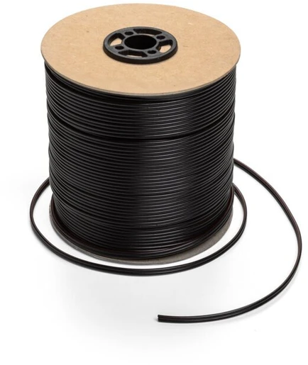SMYp cable 2x0.5 mm spool 100 meters juodas