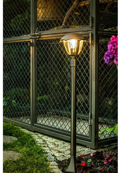GTV Sodo šviestuvas GRANDE-P, E27, MAX.60W, IP54, AC220-240V, 50-60Hz, stulpas, juodas