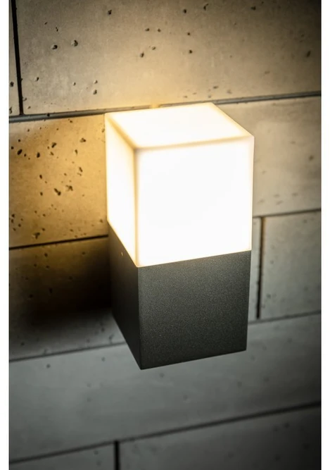 Sieninis šviestuvas GTV Sodo šviestuvas LARGO-AU, E27, MAX.15W, IP44, AC220-240V, 50-60Hz, viršutinė tiesi sieninė