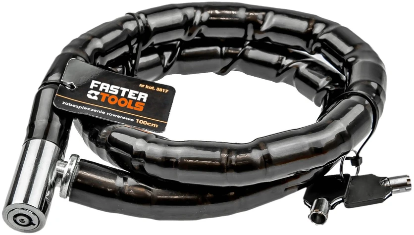 Spyna dviračiui 100cm, d-20mm, 2 raktai Faster Tools