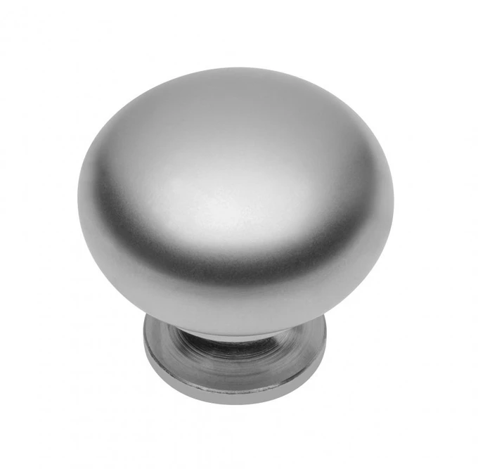 Steel knob BERGAMO aliuminio