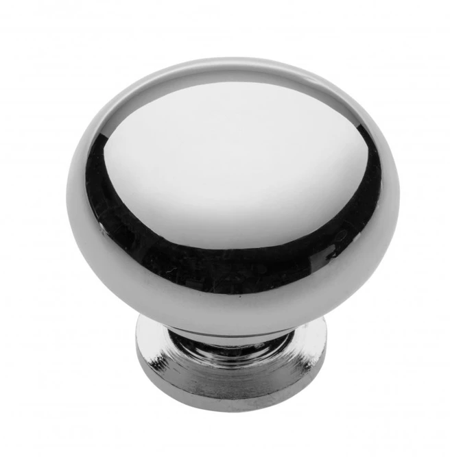 Steel knob BERGAMO chrome
