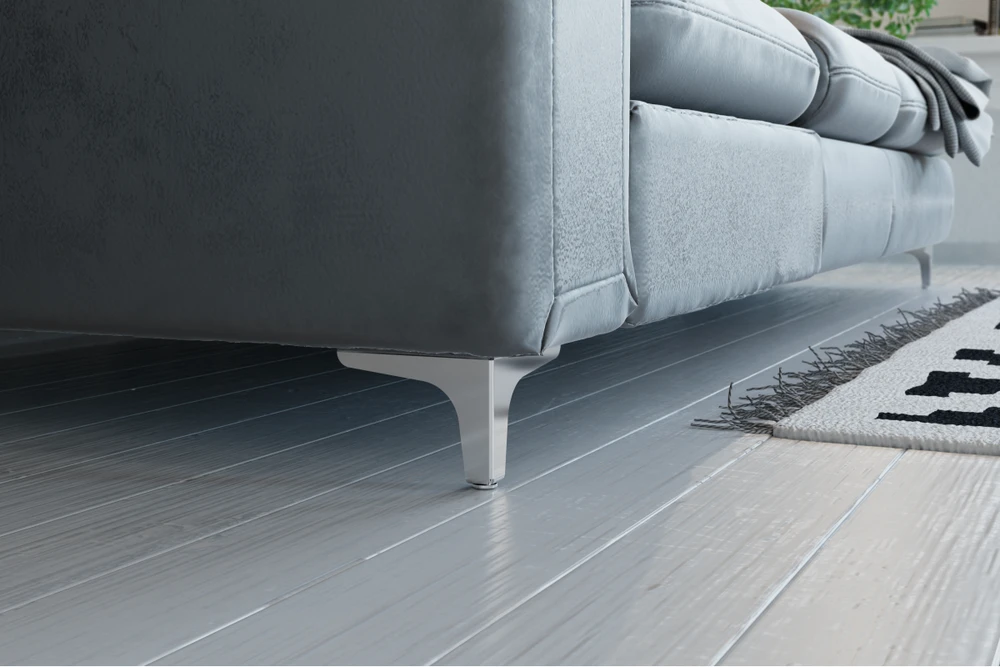 STGY steel foot, 135x135, h=100mm, chrome