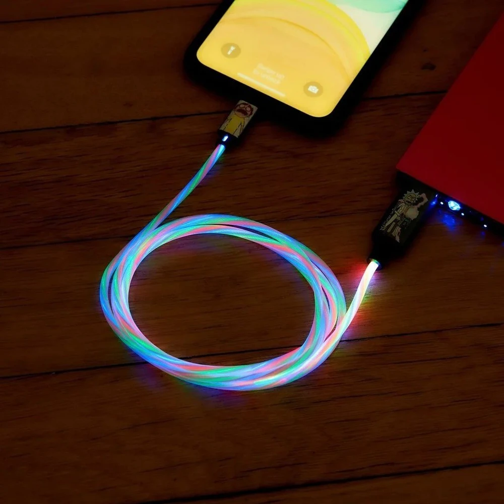 Šviečiantis laidas Lazerbuilt Rick and Morty USB A-MFI
