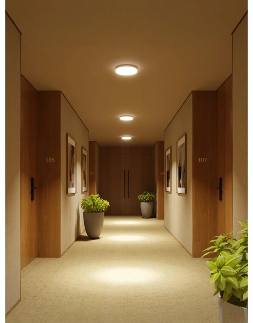 Lubinis šviestuvas Šviestuvas SATURN LED su mikroelementų jutikliu,24W,1600lm,AC220-240V,50/60 Hz,PF>0,5,Ra>8
