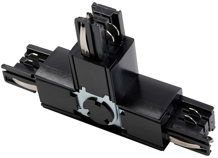 GTV T Reguliuojama jungtis X-RAIL trifazėms šynoms, 166x101 mm, vidinė/išorinė, dešinė, juoda