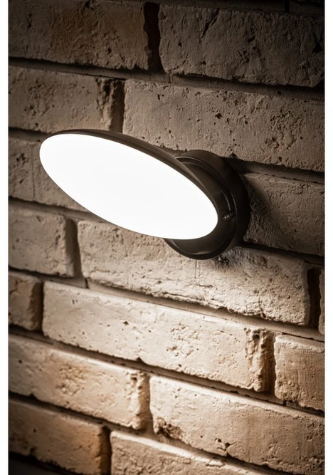 GTV LED fasado šviestuvas TERRO, 10W, 1200lm, IP54, AC220-240V, 50/60Hz, 4000K, juodas, LD-TER10WB-10