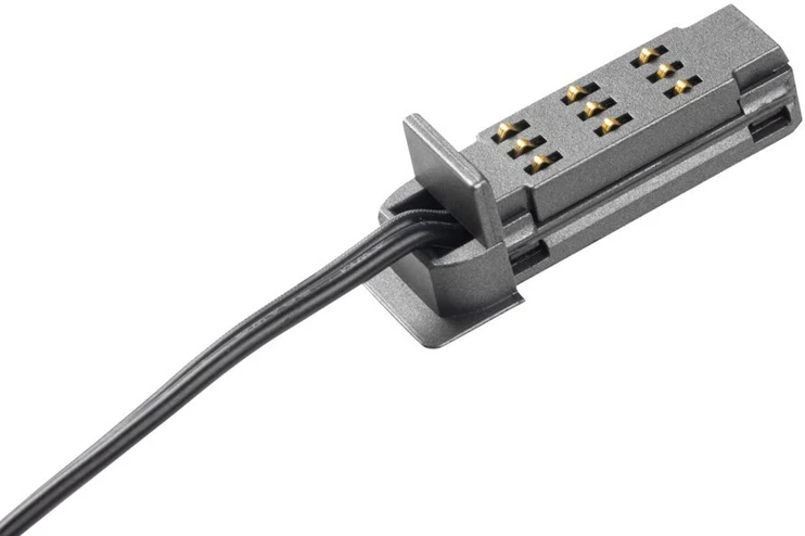 TRACKO power connector, DC24V, 5A, 1.5m cable, PC, anthracite