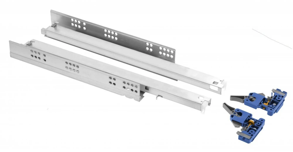 Undermount ball bearing slide with soft close PRO L=500, 3D adjustment, synchronisation, f