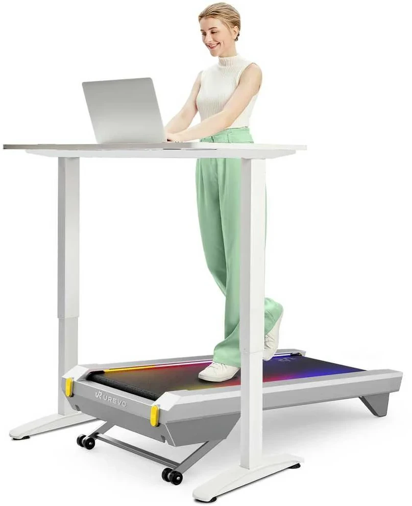 UREVO CyberPad for Office išmanusis bėgimo takelis, pilkas (Pažeista pakuotė)