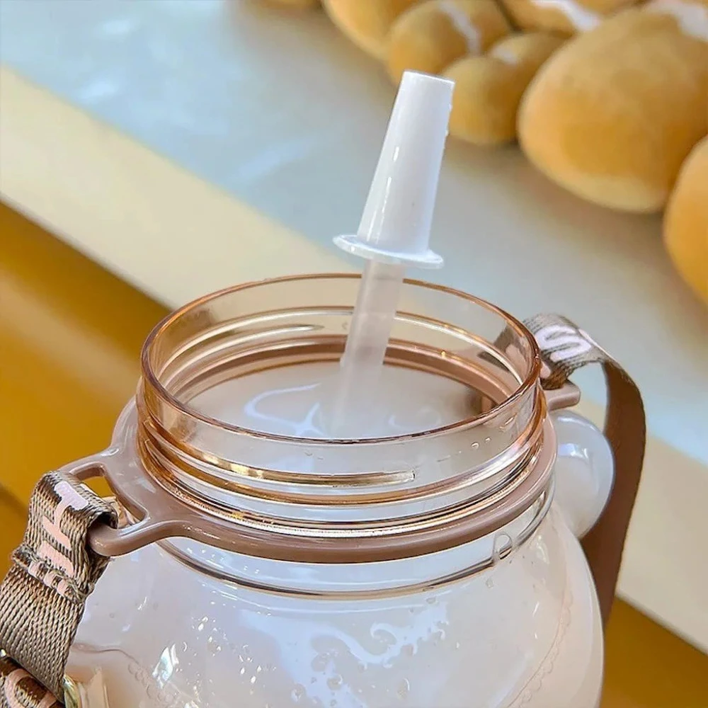 Vandens buteliukas - gertuvė Meškutis, 1300 ml, rožinis
