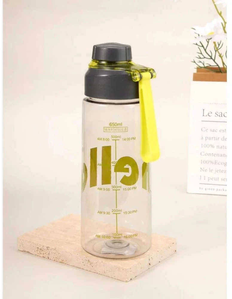 Vandens gertuvė su sieteliu, Hello, 650 ml, pilka