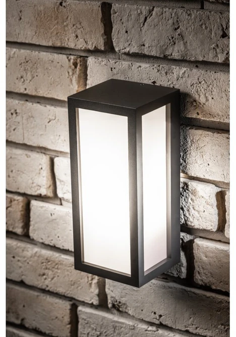 VASTI façade luminaire, E27, MAX. 12W, IP54, AC220-240V, 50/60Hz, juodas