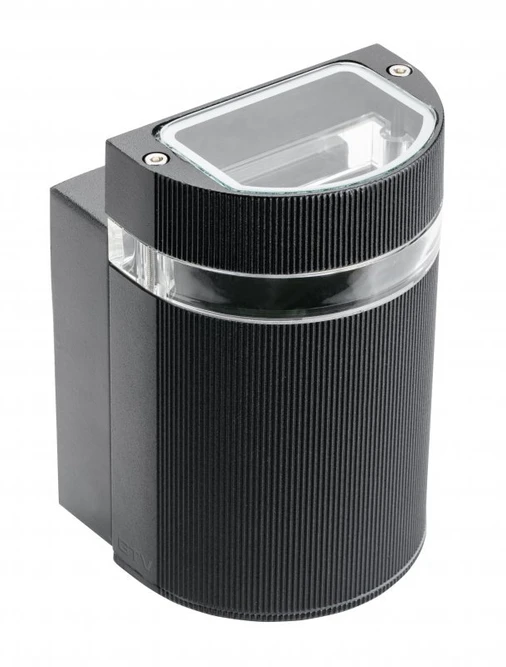 GTV Vienpusis sieninis šviestuvas SILVA, GU10, MAX. 50 W, IP54, AC220-240 V, 50/60 Hz, juodas
