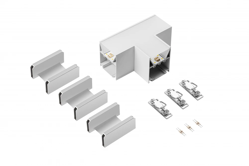 VINEA T-connector, LED, baltas