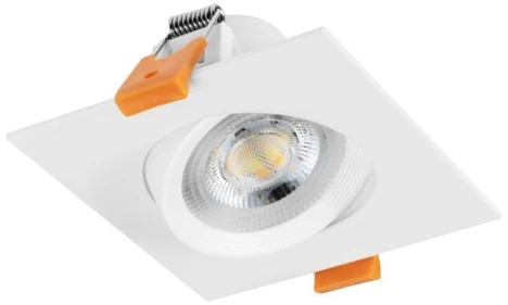 VOLARE downlight, LED, 7W, 560lm, CCT, AC220-240V, IP20, square, baltas