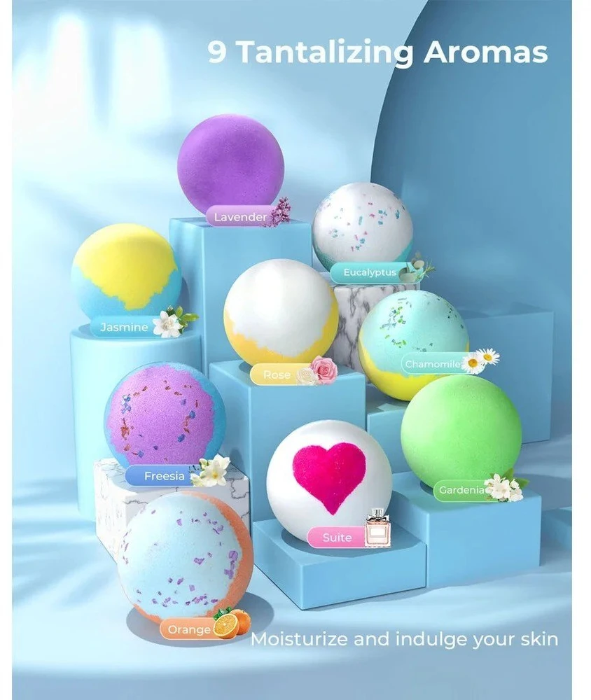 Vonios bombų rinkinys Epeios BB009, 9 vnt