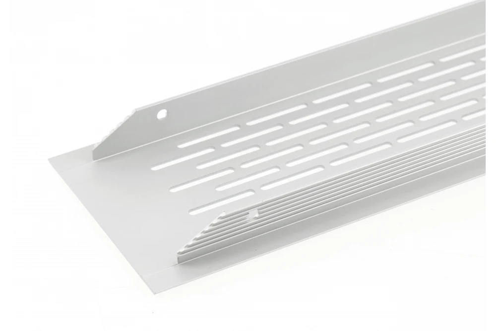 GTV Ventiliacinės grotelės, 480 x 80 mm, šviesiai pilkos spalvos