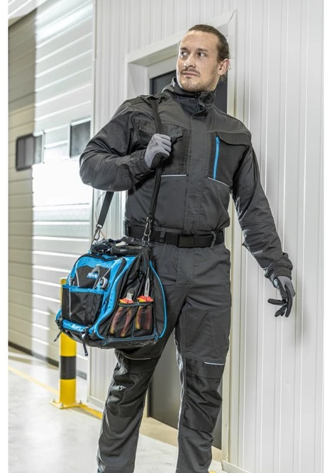 WURNITZ elastic protective coverall dark pilka 2XL (56)