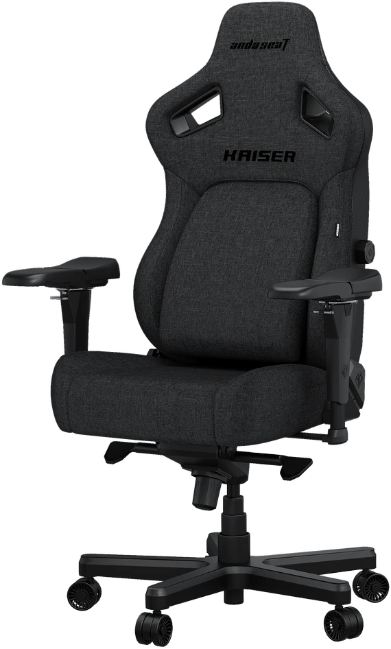Žaidimų kėdė AndaSeat Kaiser 4 XL, tamsiai pilkos spalvos, medžiaga: audinys