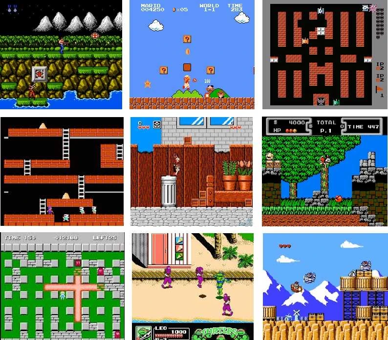 Žaidimų konsolė Mini Classic 8-bit su 621 integruotų žaidimų, HDMI, Micro SD lizdas