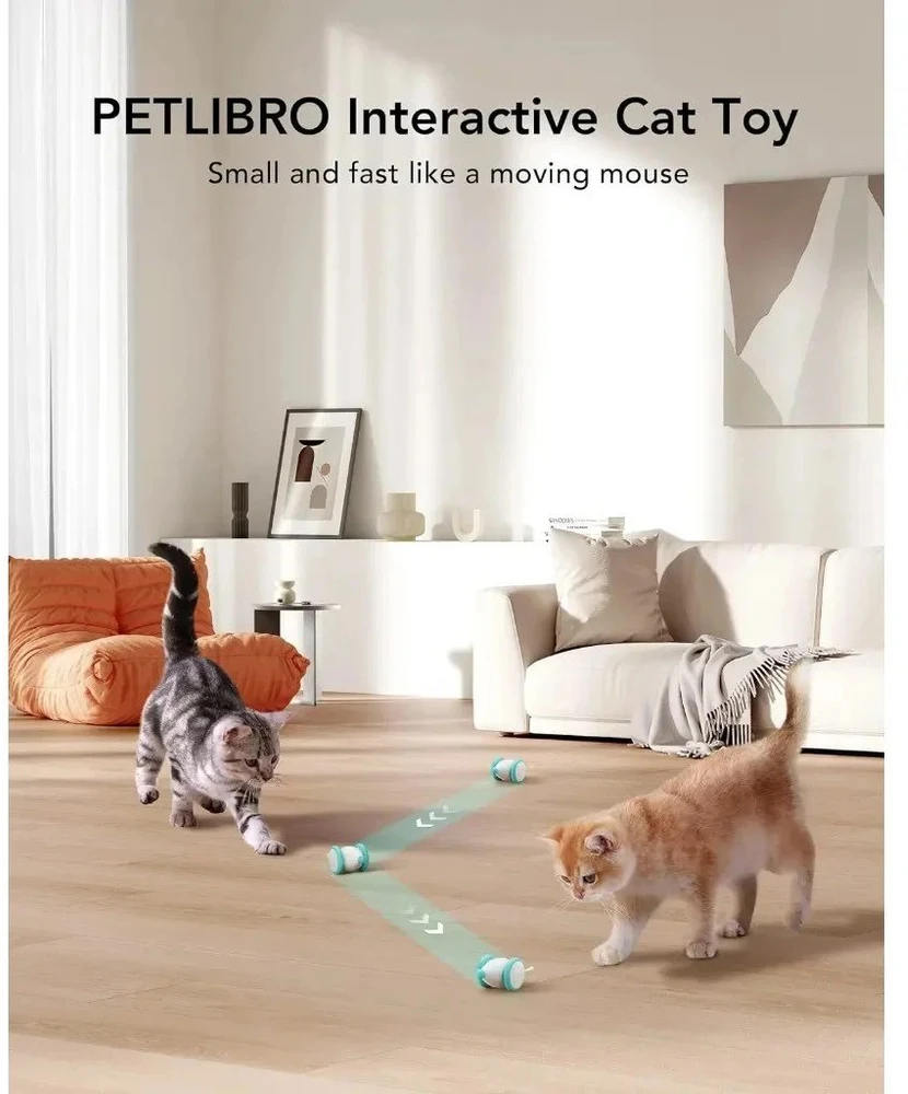 Žaislas katėms - pelė Petlibro Pixie mėlyna