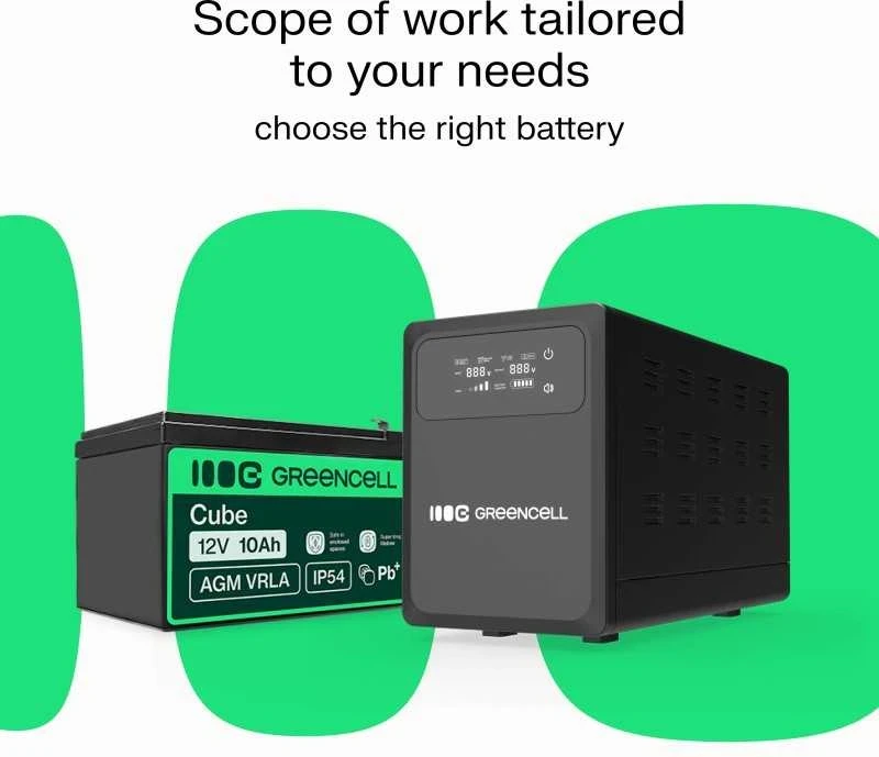 Žalias Cell Žalias Cell Žalias Cell nepertraukiamo maitinimo šaltinis (UPS) 1500 VA 1000 W su LCD ekranu (Atnaujinta)