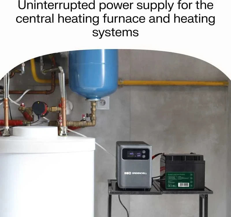 Žalias Cell Žalias Cell Žalias Cell nepertraukiamo maitinimo šaltinis (UPS) 1500 VA 1000 W su LCD ekranu (Atnaujinta)
