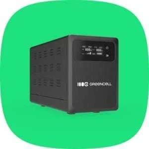 Žalias Cell Žalias Cell Žalias Cell nepertraukiamo maitinimo šaltinis (UPS) 1500 VA 1000 W su LCD ekranu (Atnaujinta)