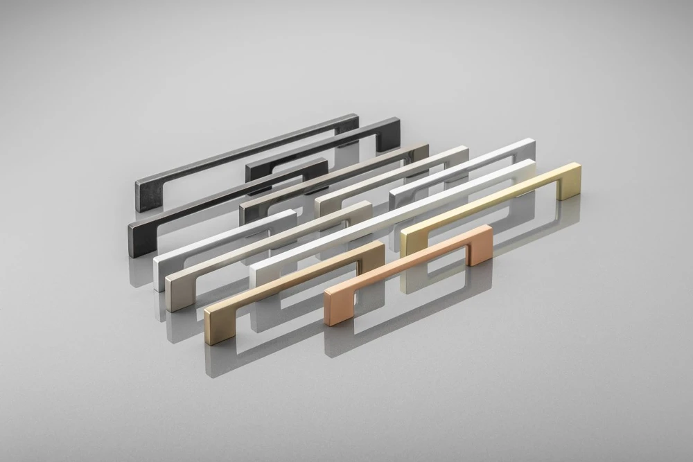 Zamak handle 819 C=160mm aliuminio