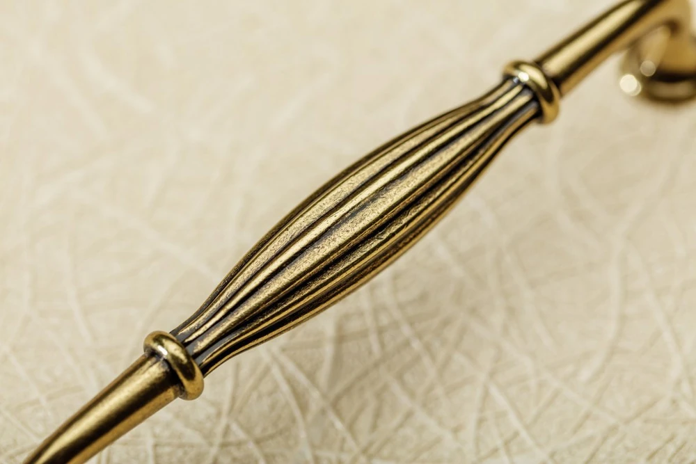 Zamak handle ABIATE C=128mm antique brass