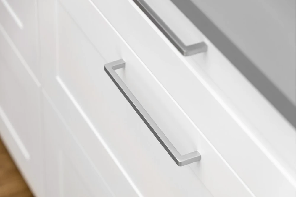 Zamak handle BAGIO 128mm, aluminum