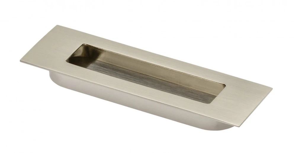 Zamak handle E6 C=96mm brushed steel