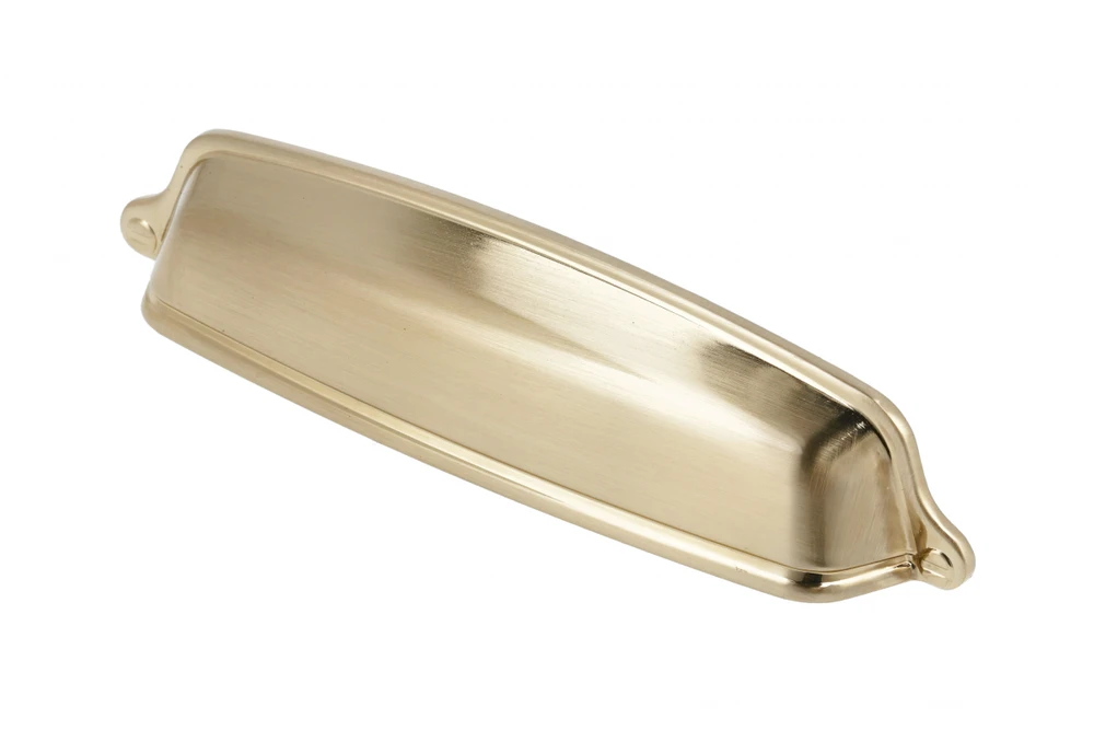 Zamak handle EVER C = 128 mm champagne