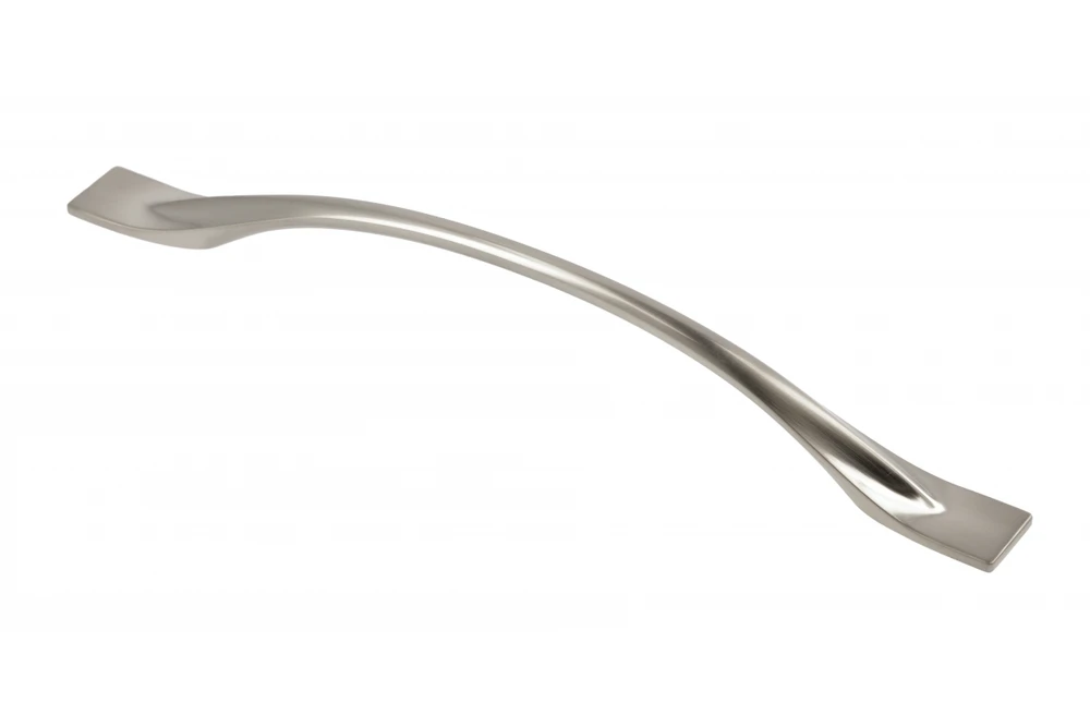 Zamak handle FLOW C = 192 mm inox