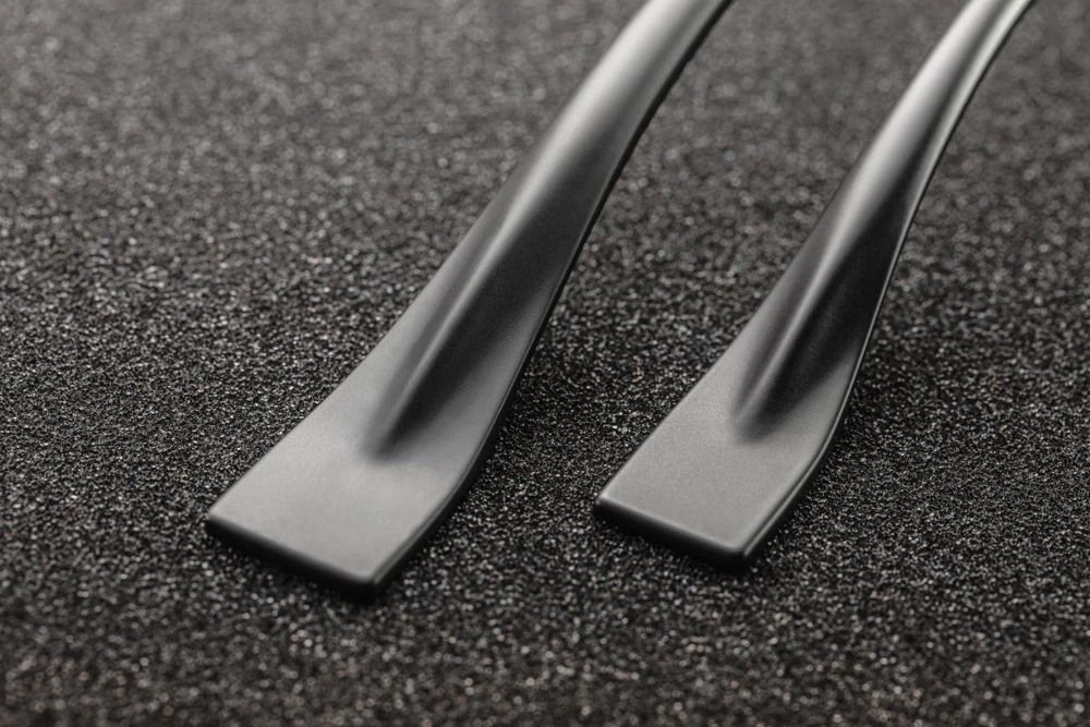 Zamak handle FLOW C = 192 mm juodas matt