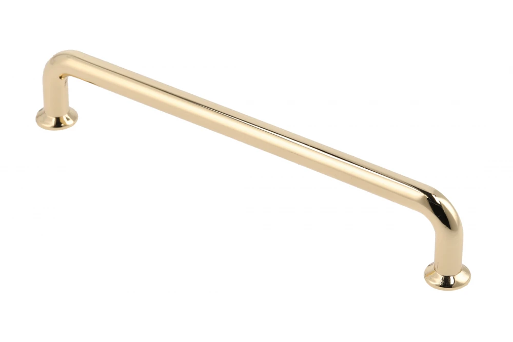 Zamak handle NORD C = 192 mm shiny auksinis
