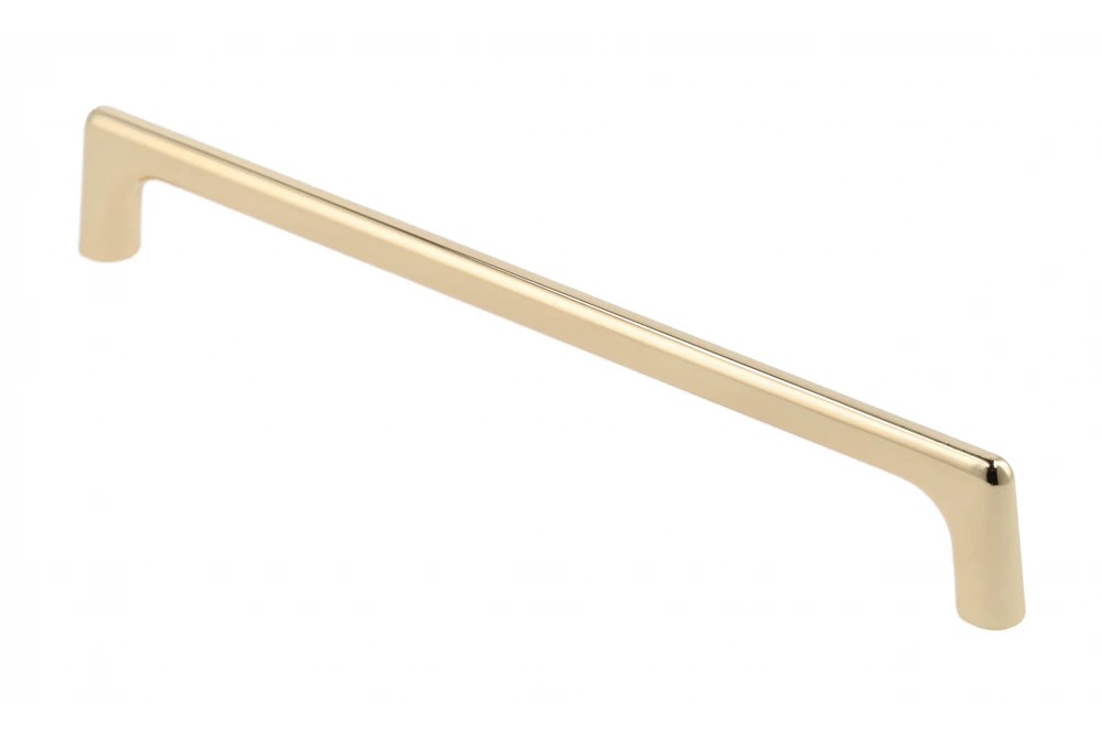 Zamak handle OCTAVIO C = 192 mm shiny auksinis