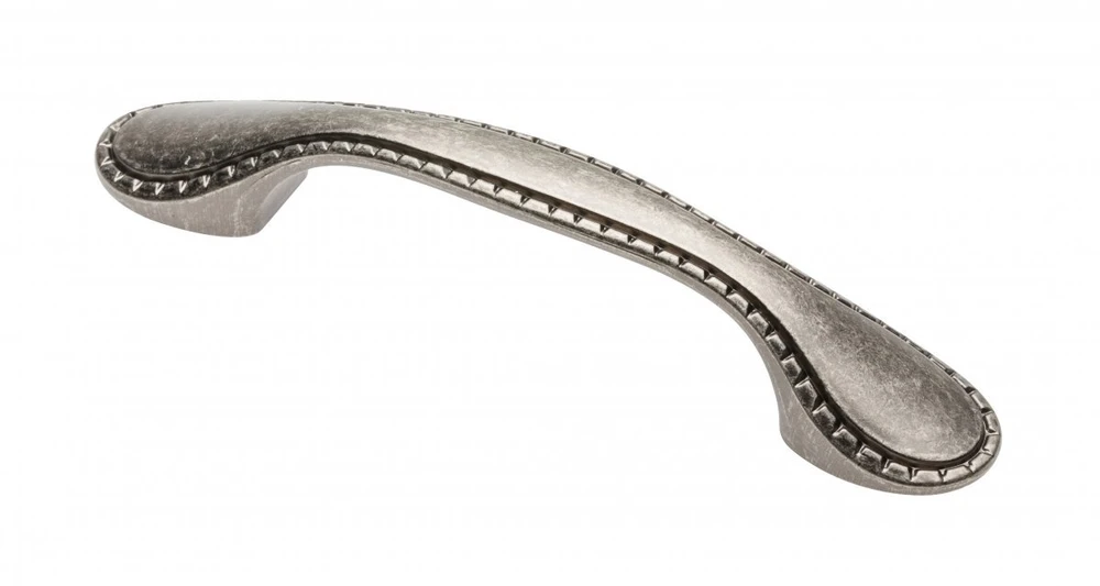 Zamak handle PALERMO C=96 mm antique sidabrinis