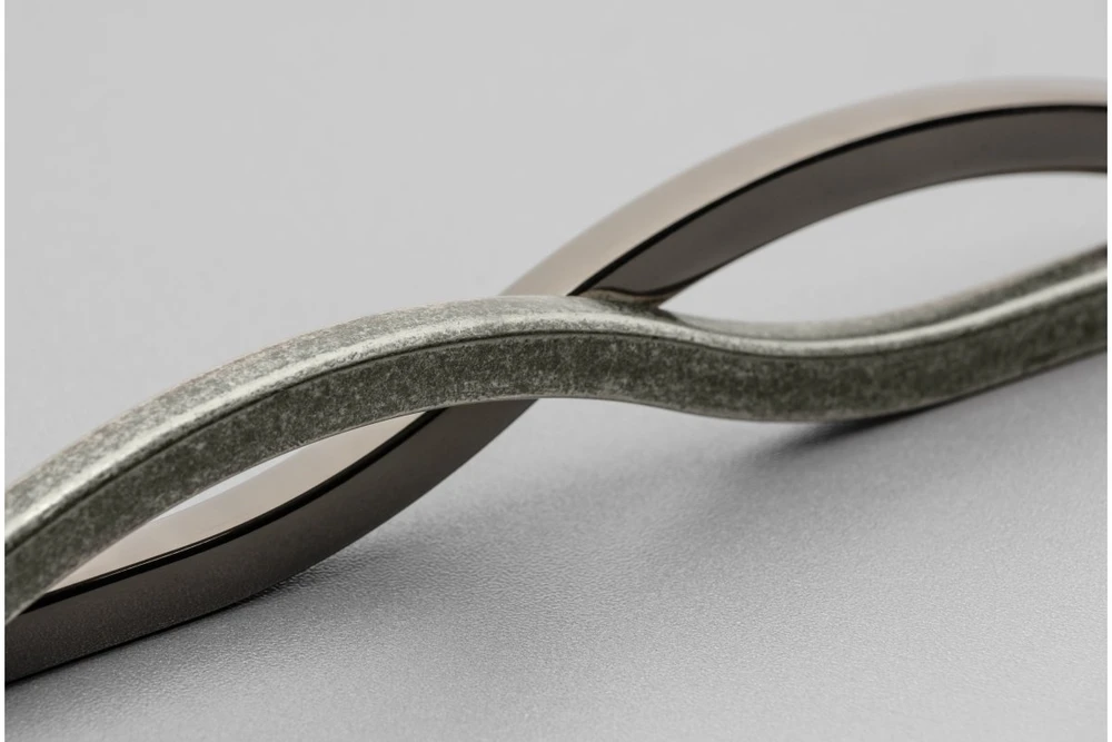 Zamak handle VITO C=288 mm juodas chrome (BN)
