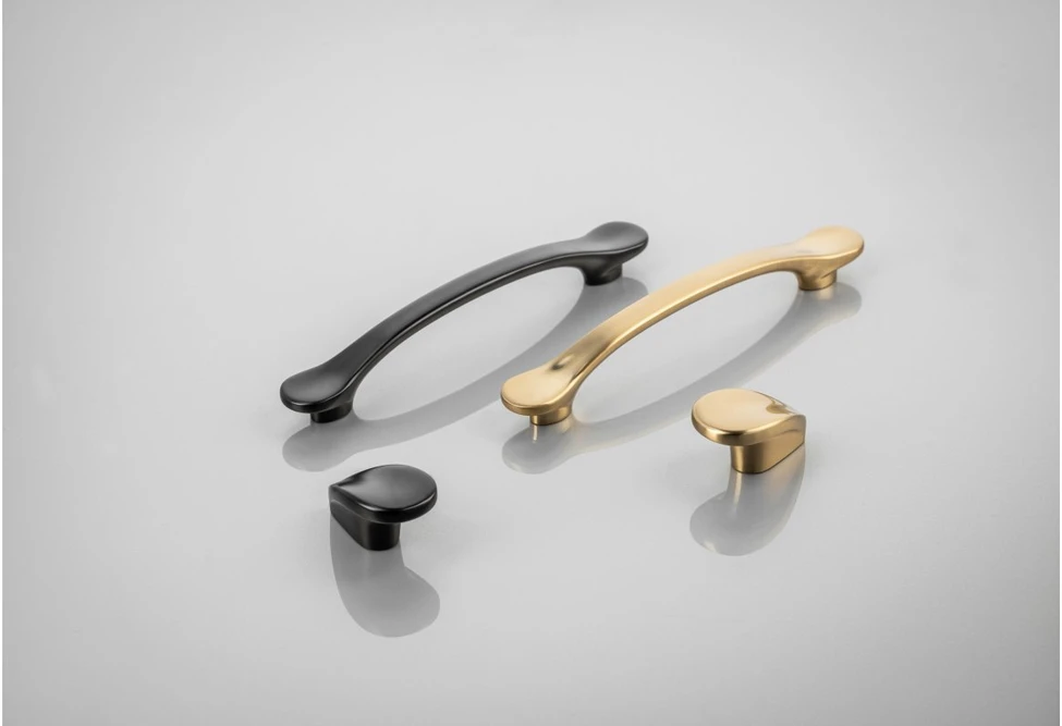 Zamak knob VENICE matt juodas